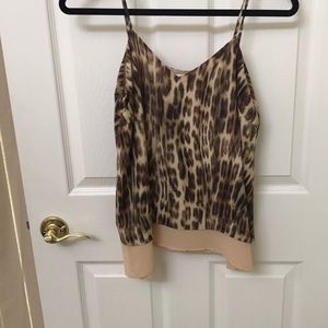 Leopard print camisole top